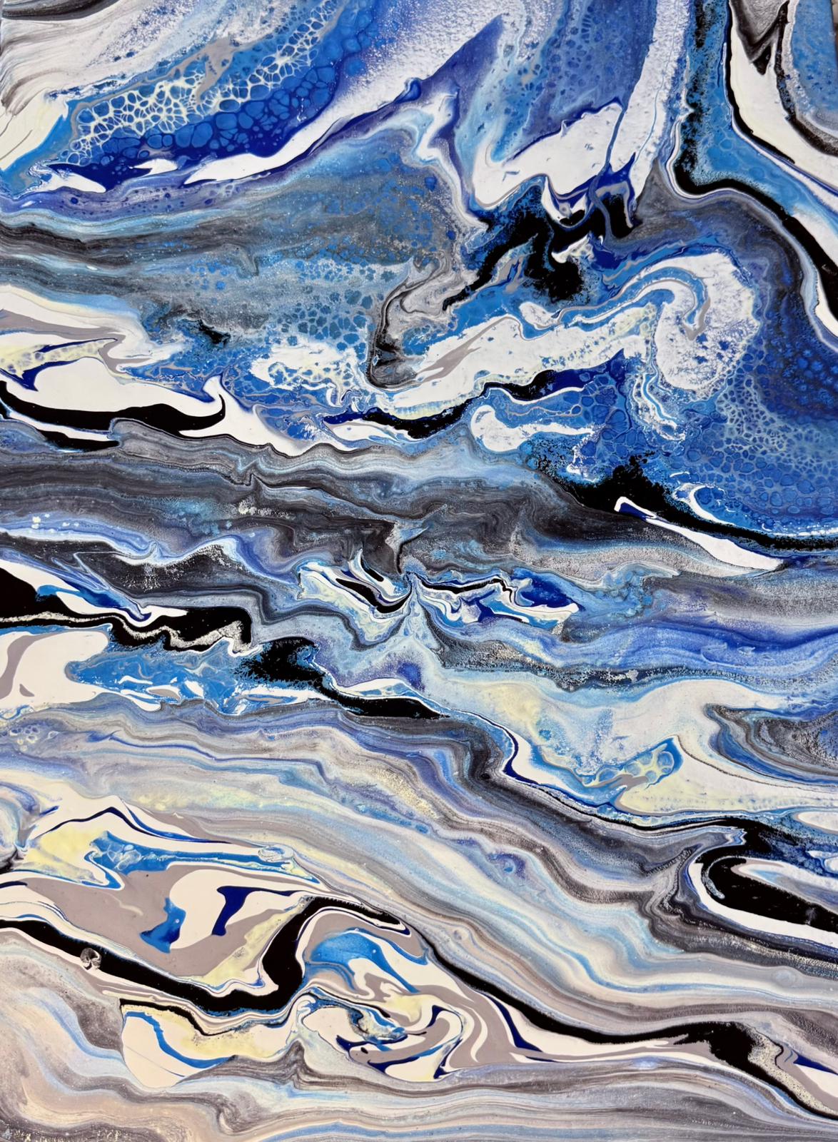 Dark Currents — Acrylic Pour